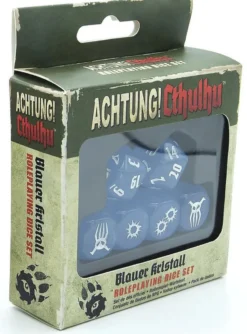 Achtung ! Cthulhu 2d20 - Blauer Kristall Dice Set