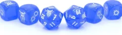 Achtung ! Cthulhu 2d20 - Blauer Kristall Dice Set