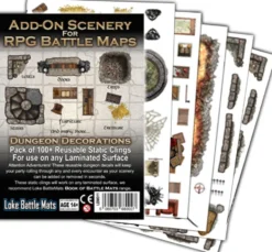 Add-On Scenery for RPG Battle Mats: Dungeon Decorations