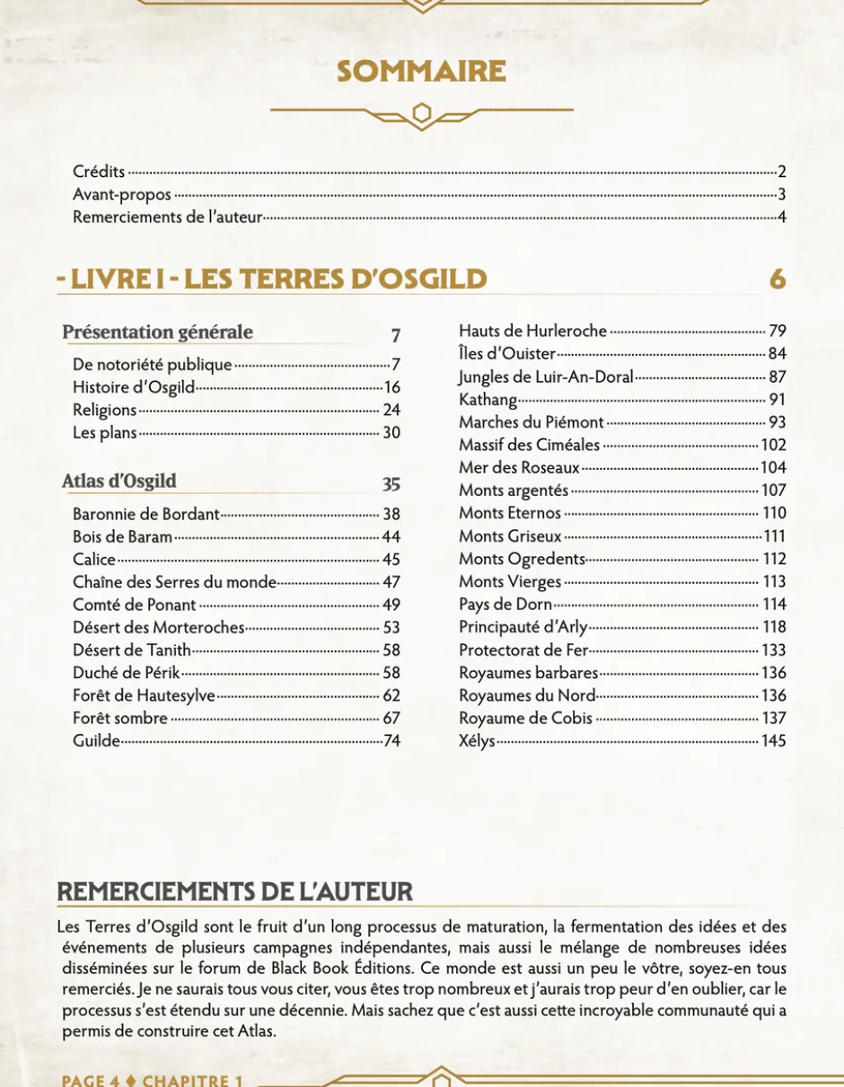 Atlas d'Osgild et Règles Optionnelles - Chroniques Oubliées 2ème Edition