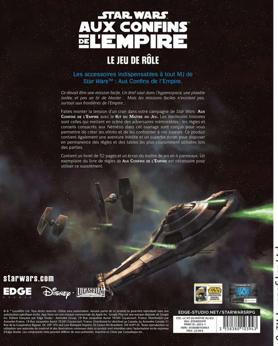 Aux Confins de l'Empire : Le kit du maitre de jeu