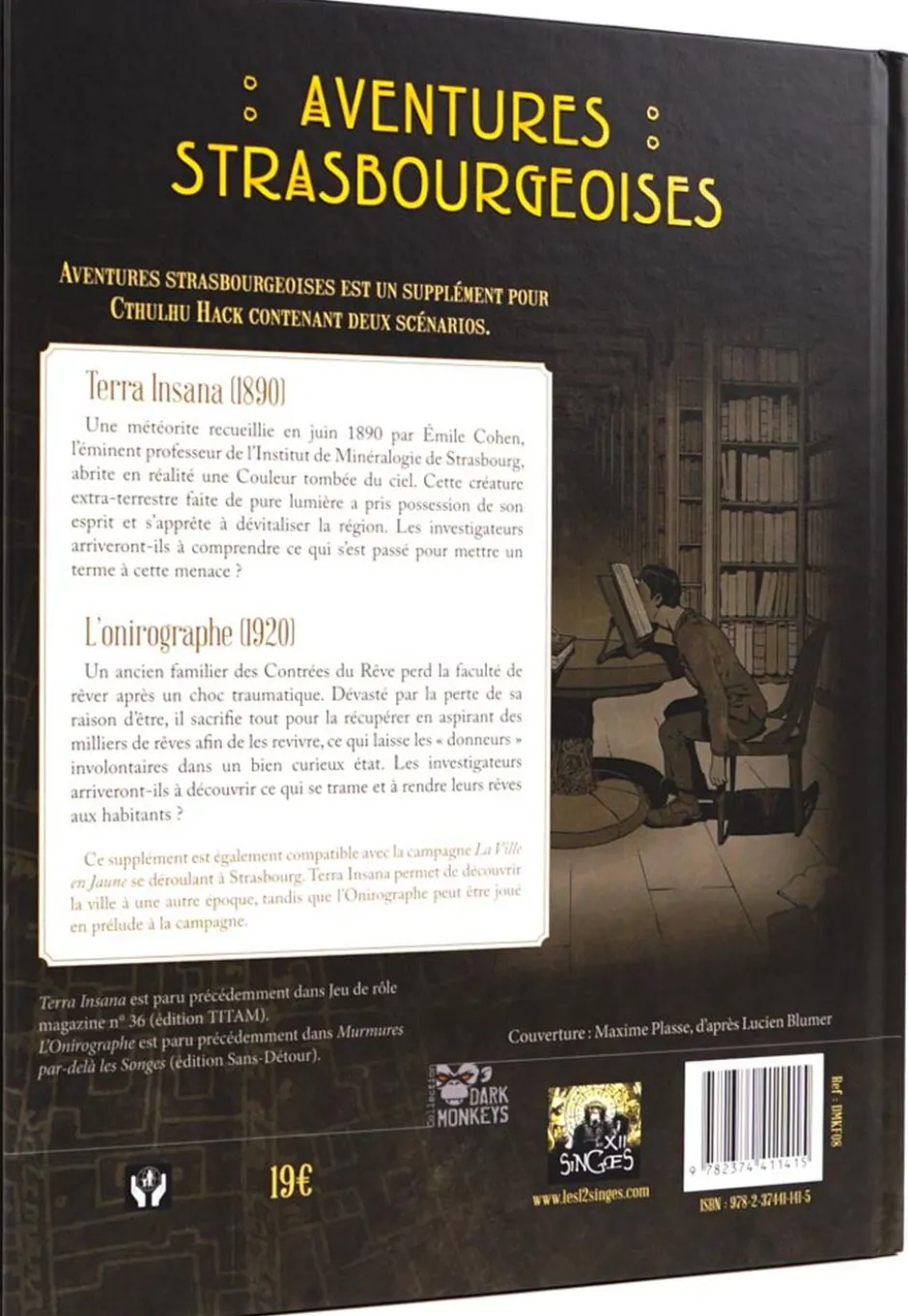Aventures strasbourgeoises - Scénarios Cthulhu Hack