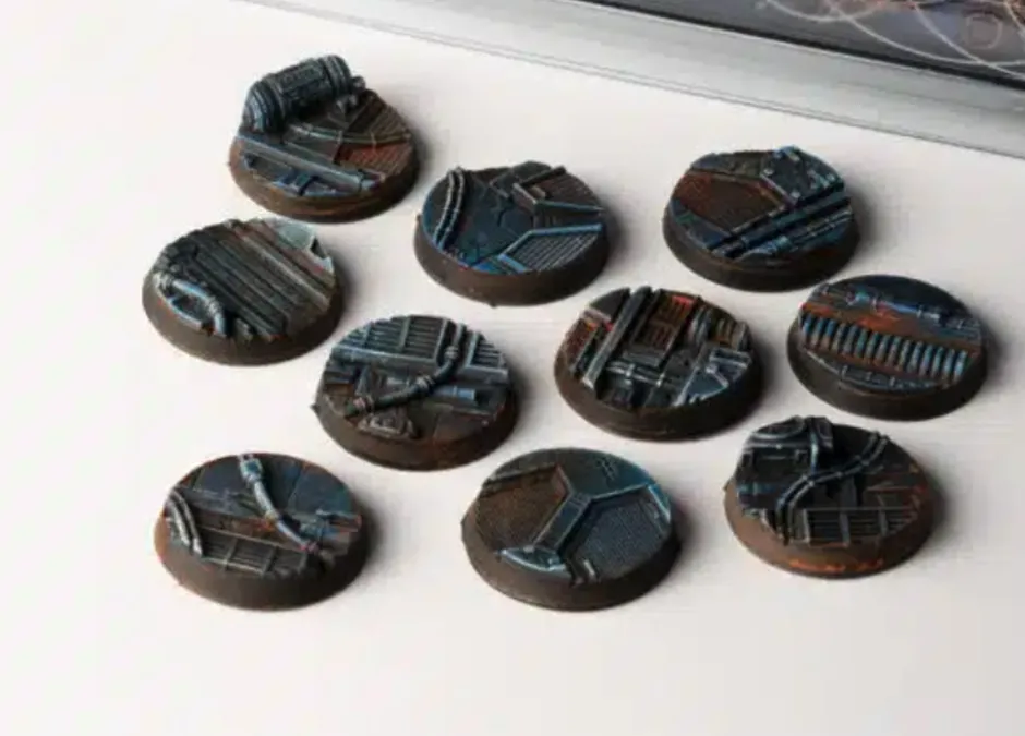 Bases pour figurines : Spaceship Corridor 25mm