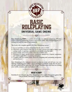 Basic Roleplaying: Universal Game Engine VO