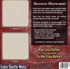 Battle Map Board - Grid & Hex
