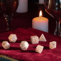 Bloodsucker Dice Set: Immortal (White / Gold)