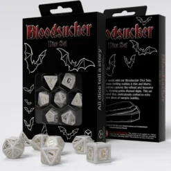 Bloodsucker Dice Set: Immortal (White / Gold)