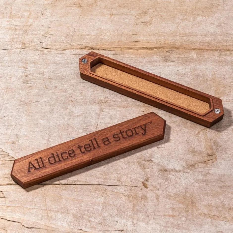 Boite à dés en bois Sapelli