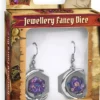 Boucles d'oreilles Lune Dés D20 - Violette