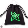 Bourse à dés : Call of Cthulhu (noire/logo vert)