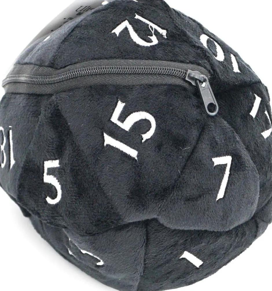 Bourse à dés : d20 Plush Dice Bag: Black