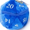 Bourse à dés : d20 Plush Dice Bag: Blue
