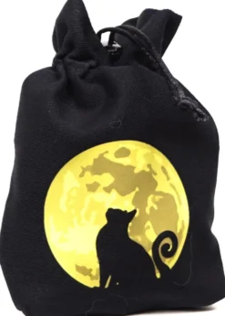 Bourse à dés : The mooncat dice bag