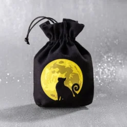 Bourse à dés : The mooncat dice bag