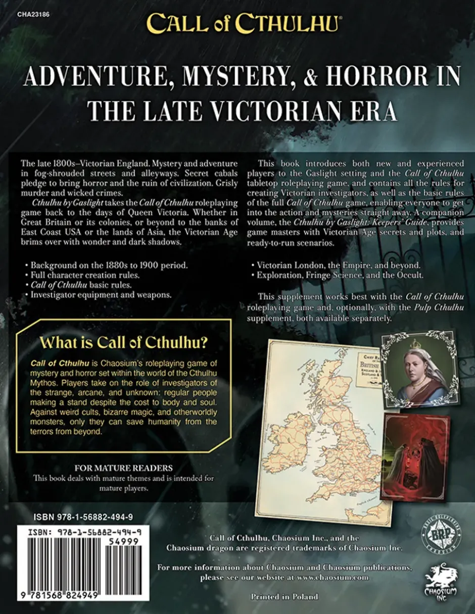 Call of Cthulhu: Cthulhu by Gaslight Investigator’s Guide VO