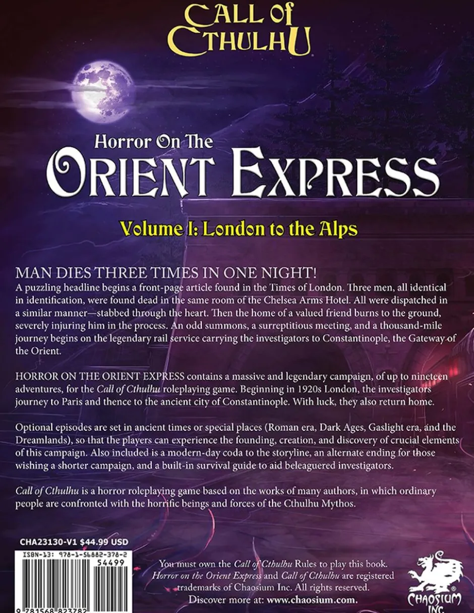 Call of Cthulhu: Horror on the Orient Express VO