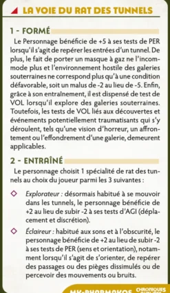 Cartes de voies - Chroniques Oubliées Contemporain 2ème édition