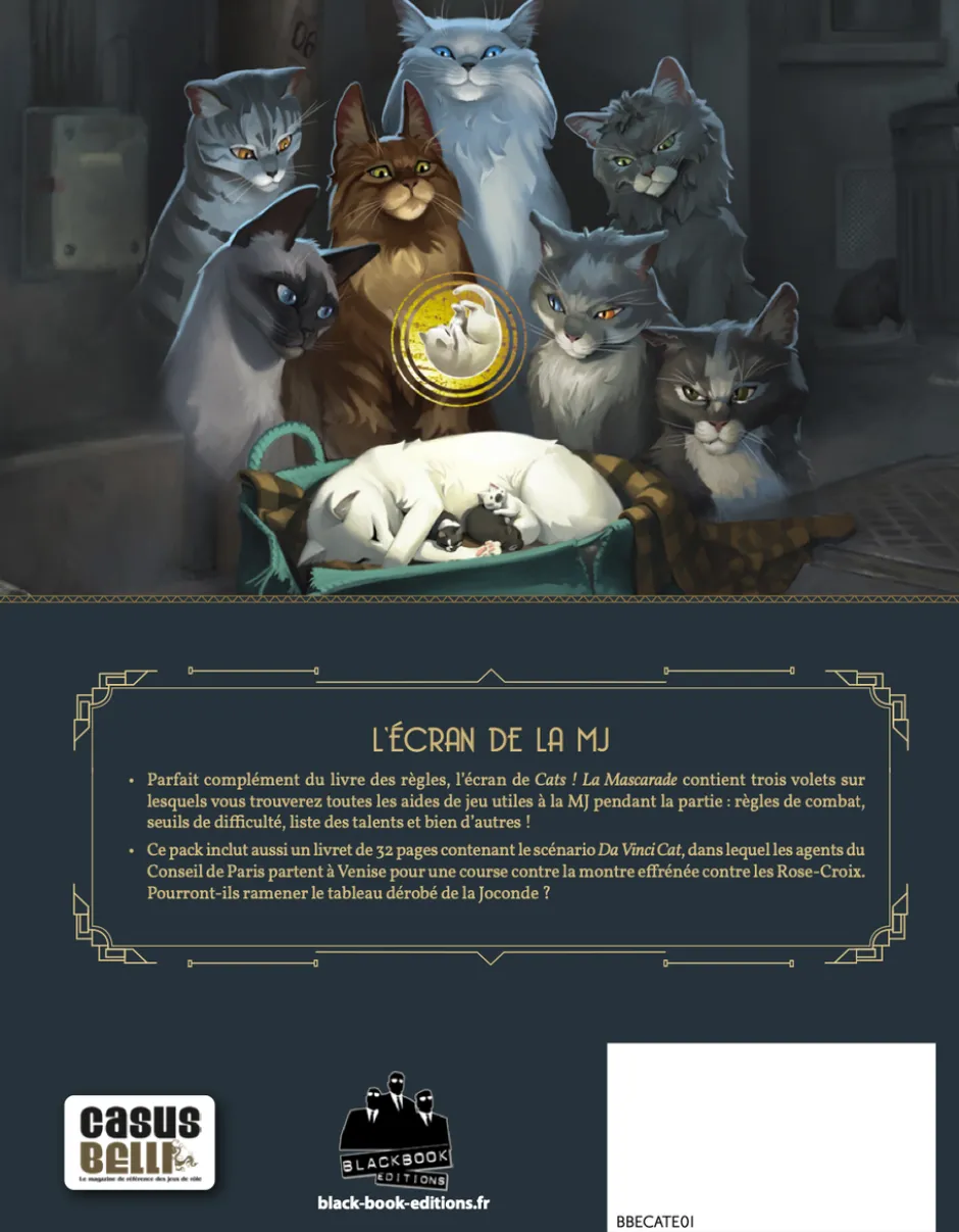 Cats!, la Mascarade - Écran de la MJ