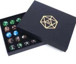 Coffret Surprise : 5 sets de 7 dés Acryliques