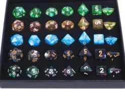 Coffret Surprise : 5 sets de 7 dés Acryliques