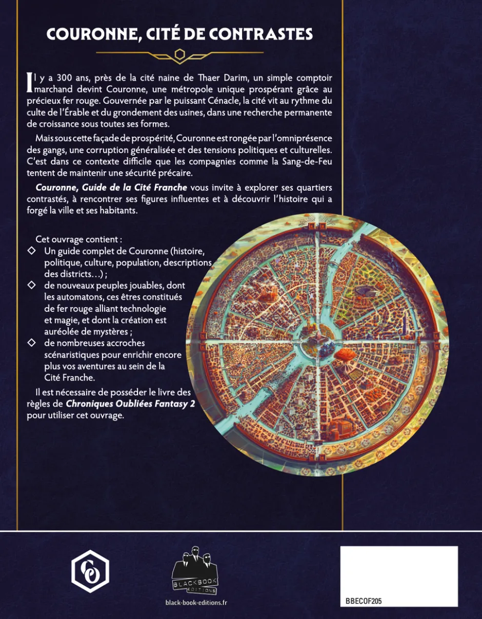 Couronne, guide de la cité franche - Chroniques Oubliées 2ème Edition