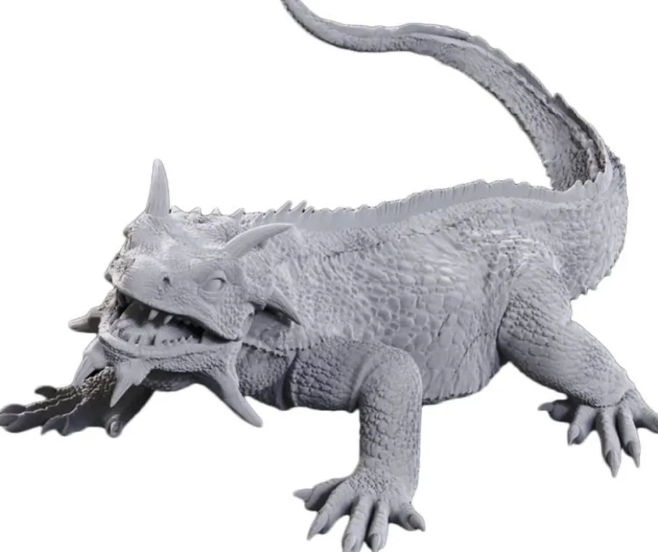 D&D Nolzur's Marvelous Miniatures: Tortle Druid & Wild Shape Giant Lizard