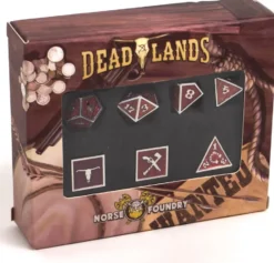 Deadlands Weird West: Metal Dice Set / Set de dés métal