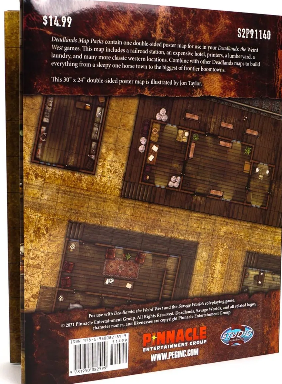 Deadlands Weird West: Town Map Pack 3 - End of the line