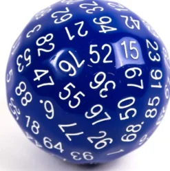 D100 en résine : bleu