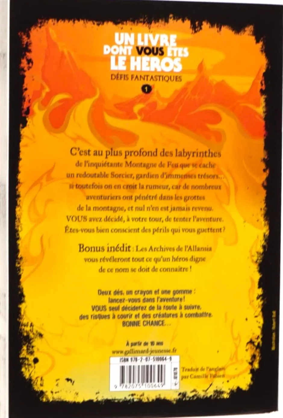Défis Fantastiques 01 : Le Sorcier de la Montagne de Feu