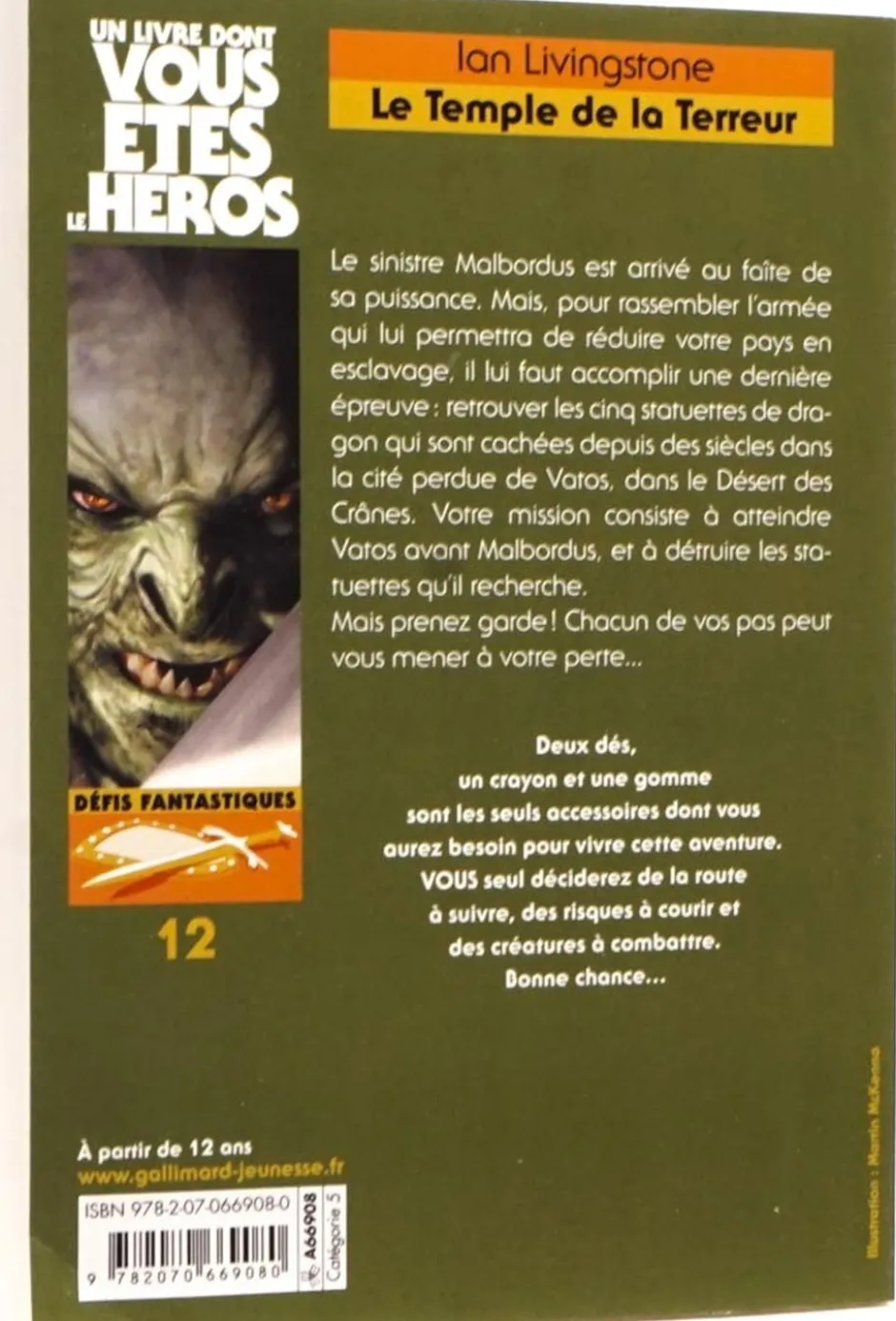 Défis Fantastiques 12 : Le Temple de la Terreur