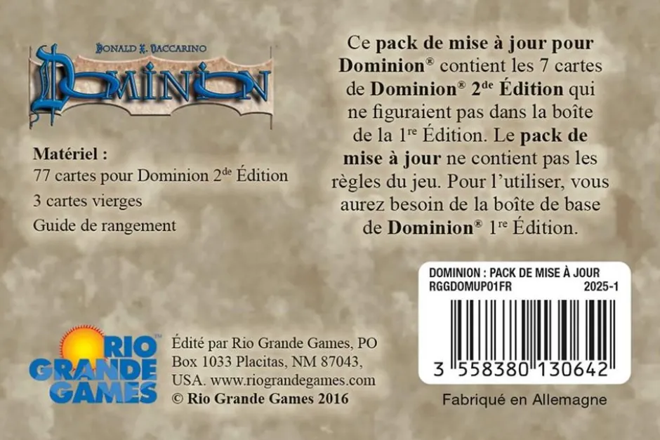 Dominion : Pack de mise à jour