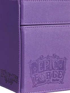 Double Deck Box Epic Forge Violet : 100 cartes et rangement Dés