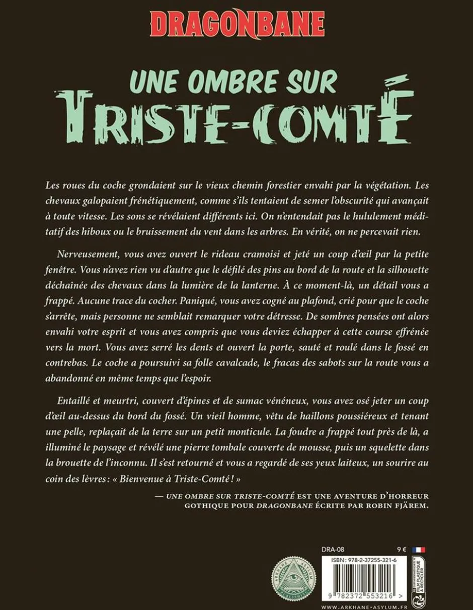 Dragonbane : Une ombre sur Triste-Comté