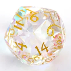Dés D20 en Verre 30mm – Édition Artisanale Surdimensionnée
