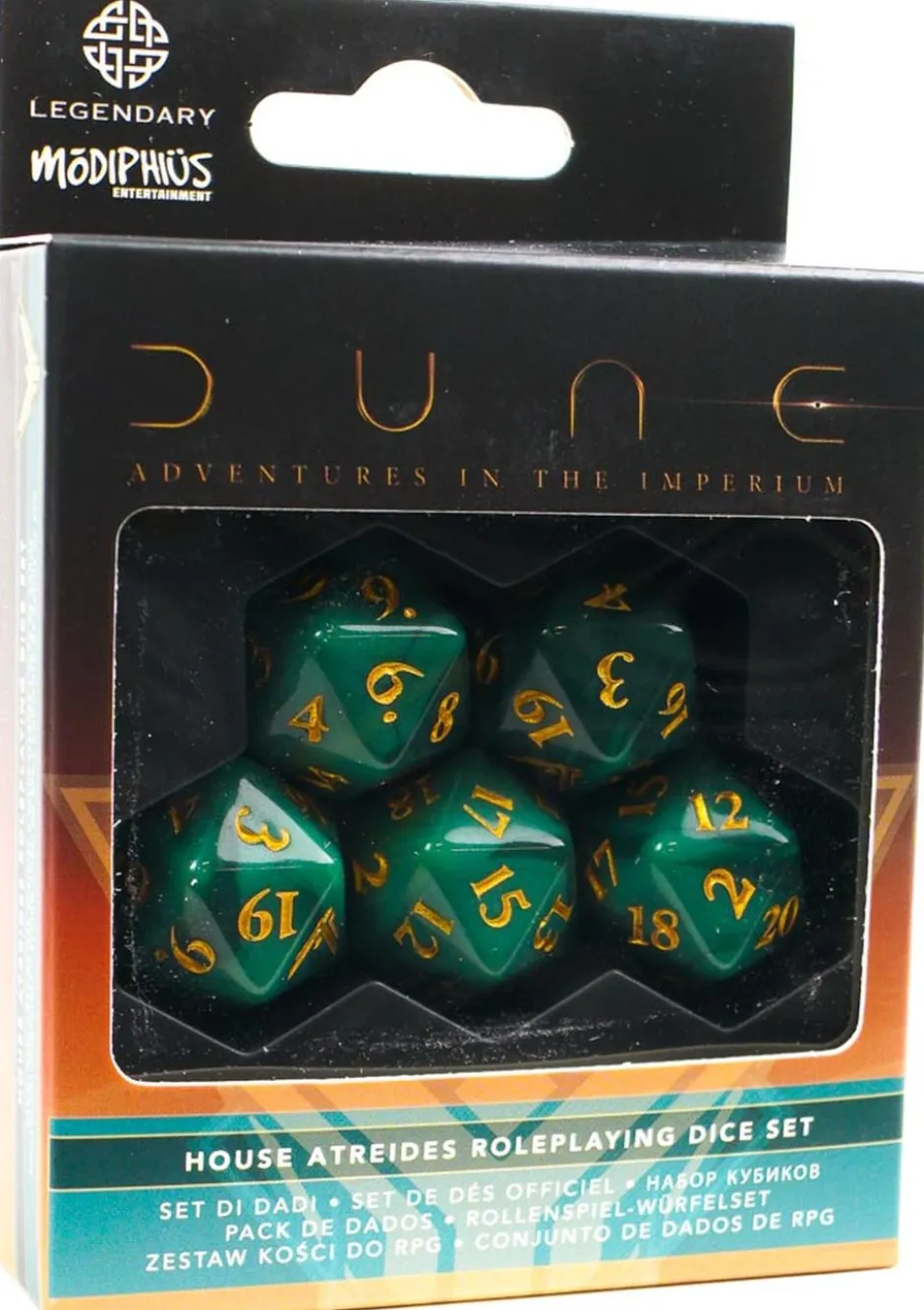 Dune The Roleplaying Game: House Atreides Dice Set