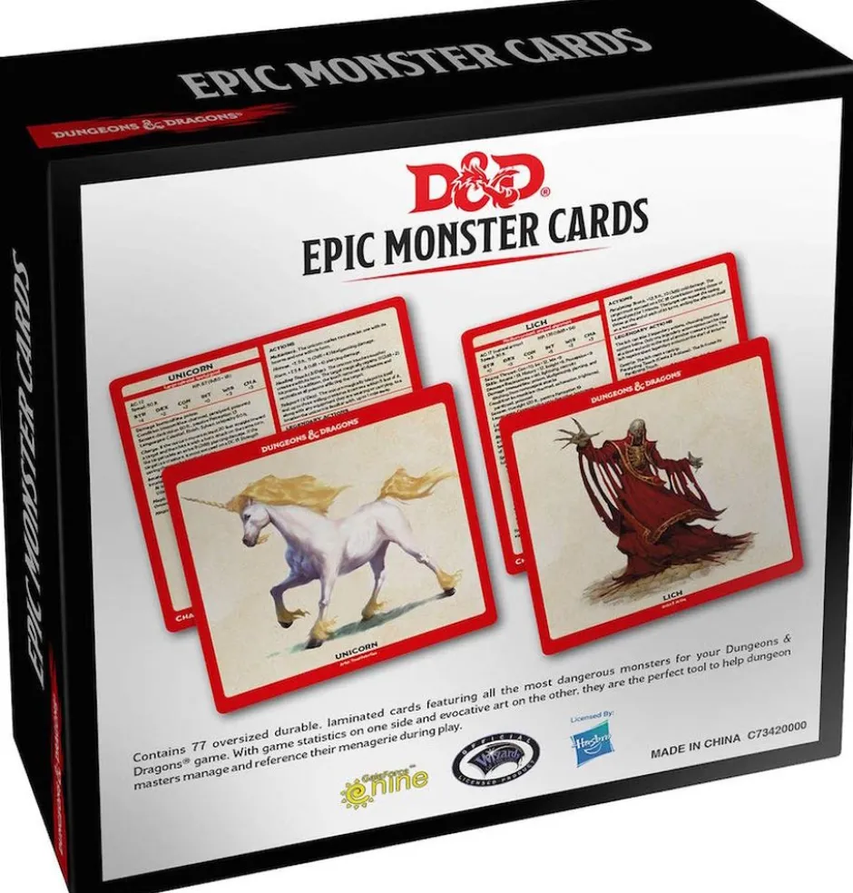Dungeons & Dragons 5th Edition: Epic Monsters Cards VO