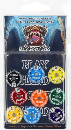 Epic Loot Box - Compteurs de Points Runic 20mm (0-9) 9 pièces