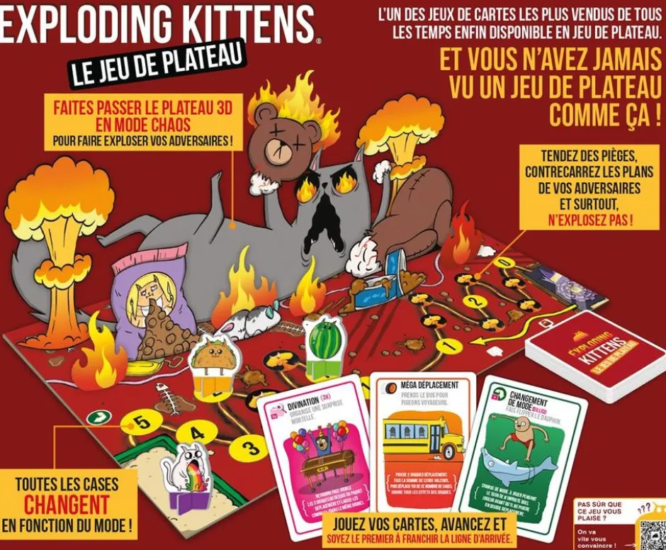 Exploding Kittens : Le jeu de plateau