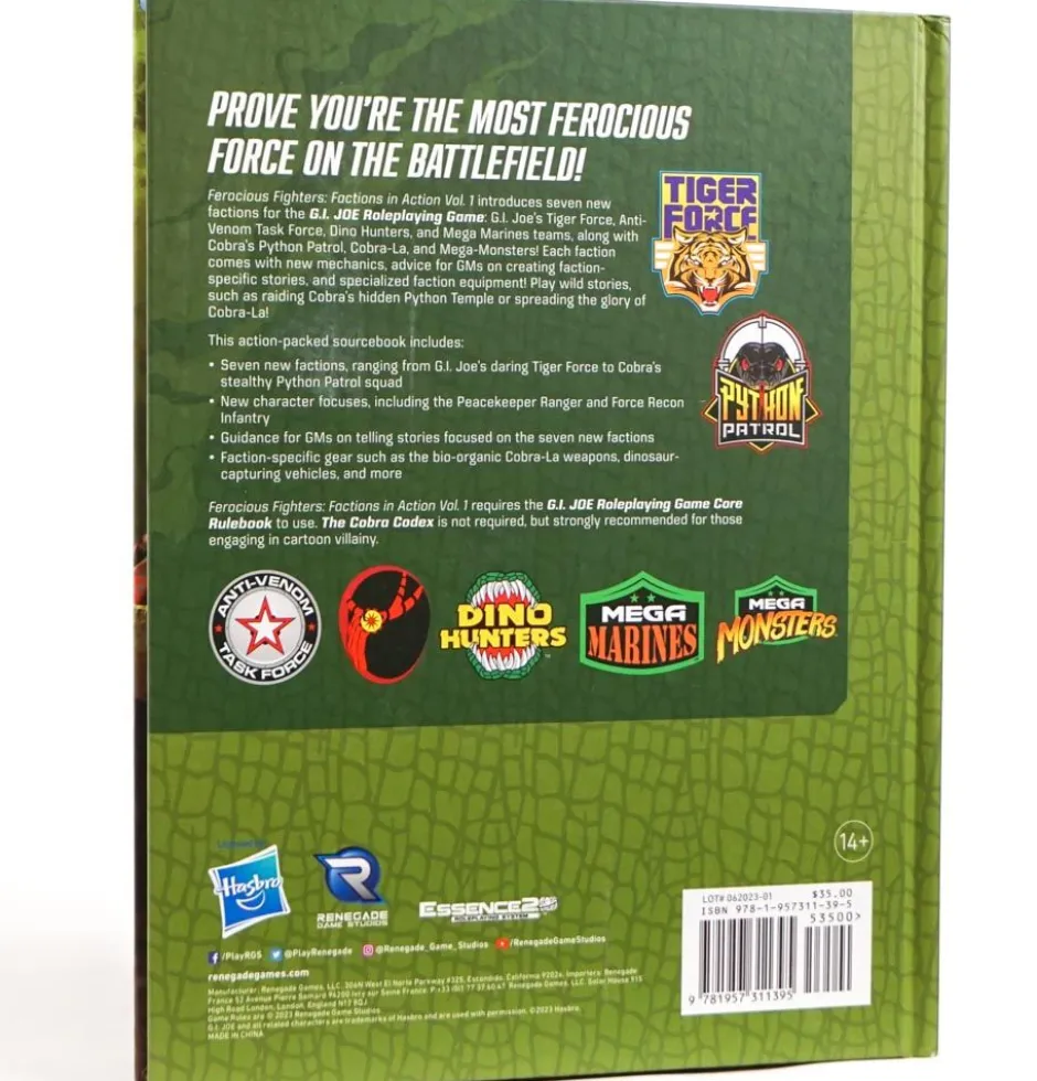 G.I. JOE RPG: Ferocious Fighters - Factions in Action Vol. 1 VO