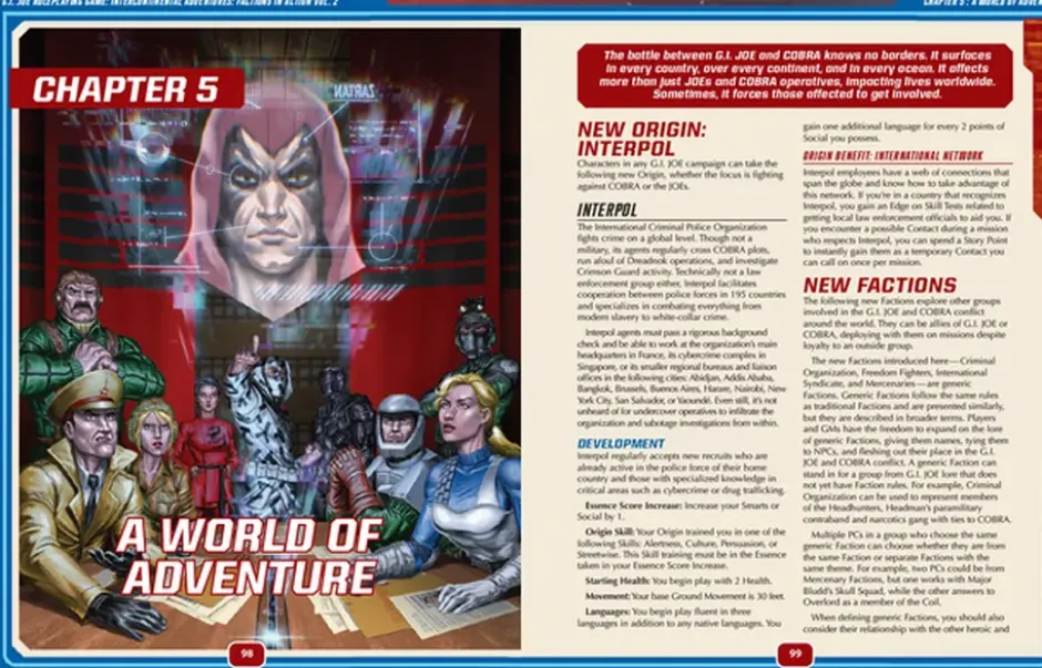 G.I. JOE RPG: Intercontinental Adventures - Factions in action Vol. 2 VO