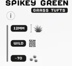 Herbes synthétiques : Spikey Green