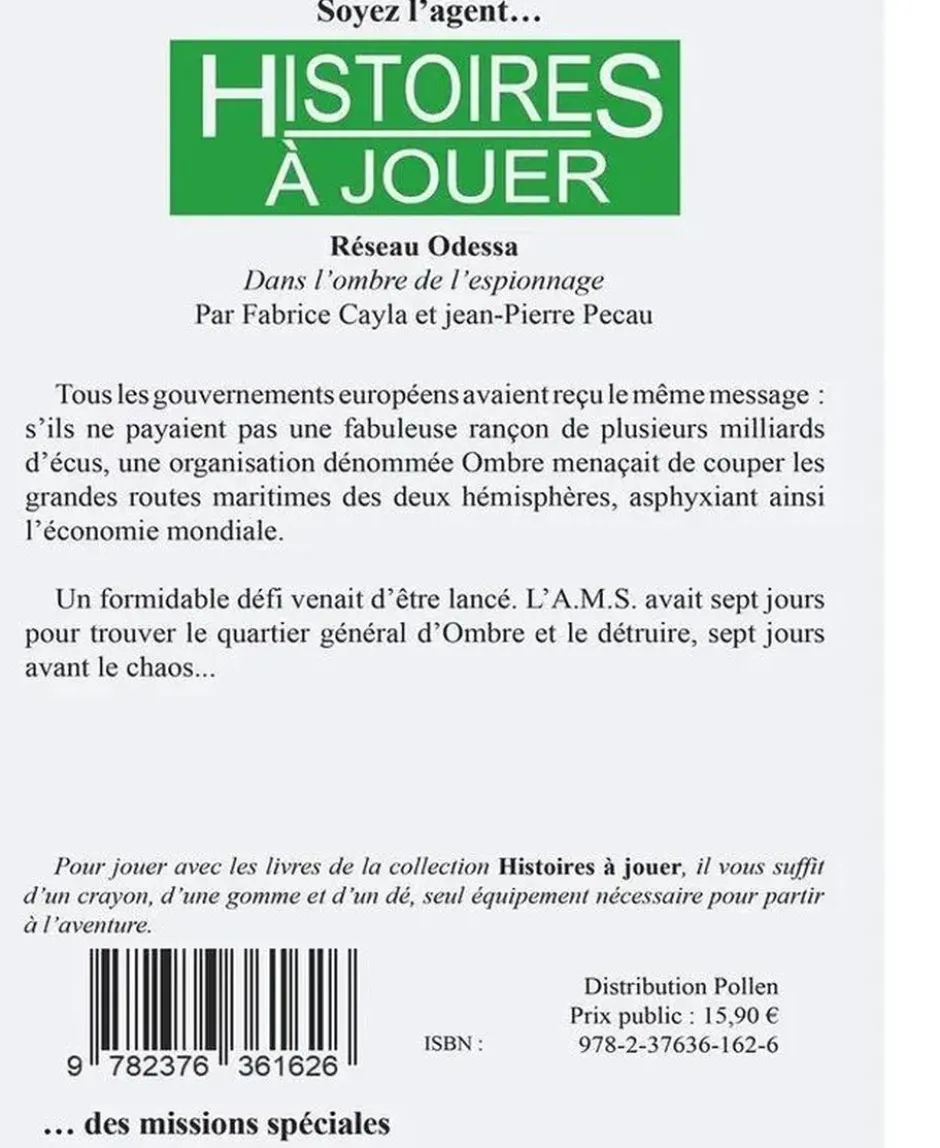 Histoires à Jouer : Réseau Odessa