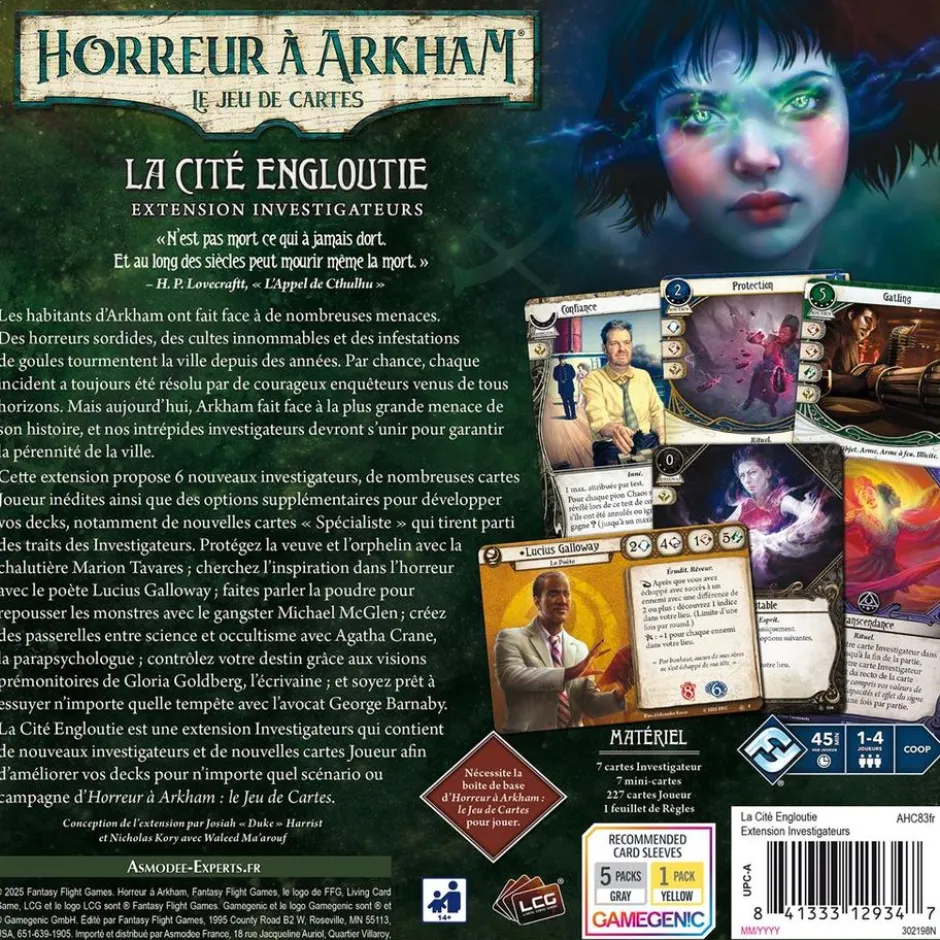 Horreur à Arkham JCE - La Cité Engloutie (Ext. Investigateurs)