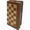 Jeu d'Échecs Pliable et Magnétique en Bois (18cm)