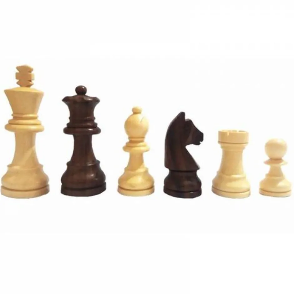 Jeu d'Échecs Pliable et Magnétique en Bois (18cm)