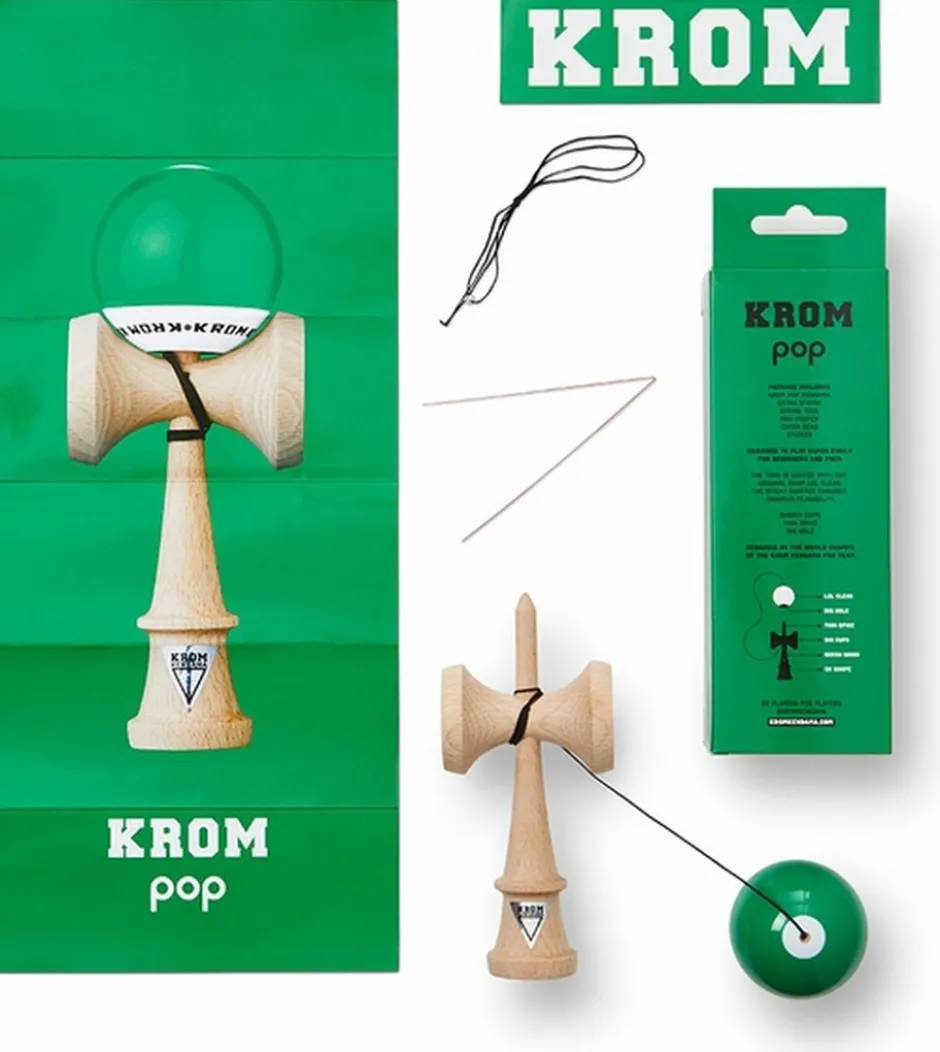 Kendama Krom- Pop lol dark green