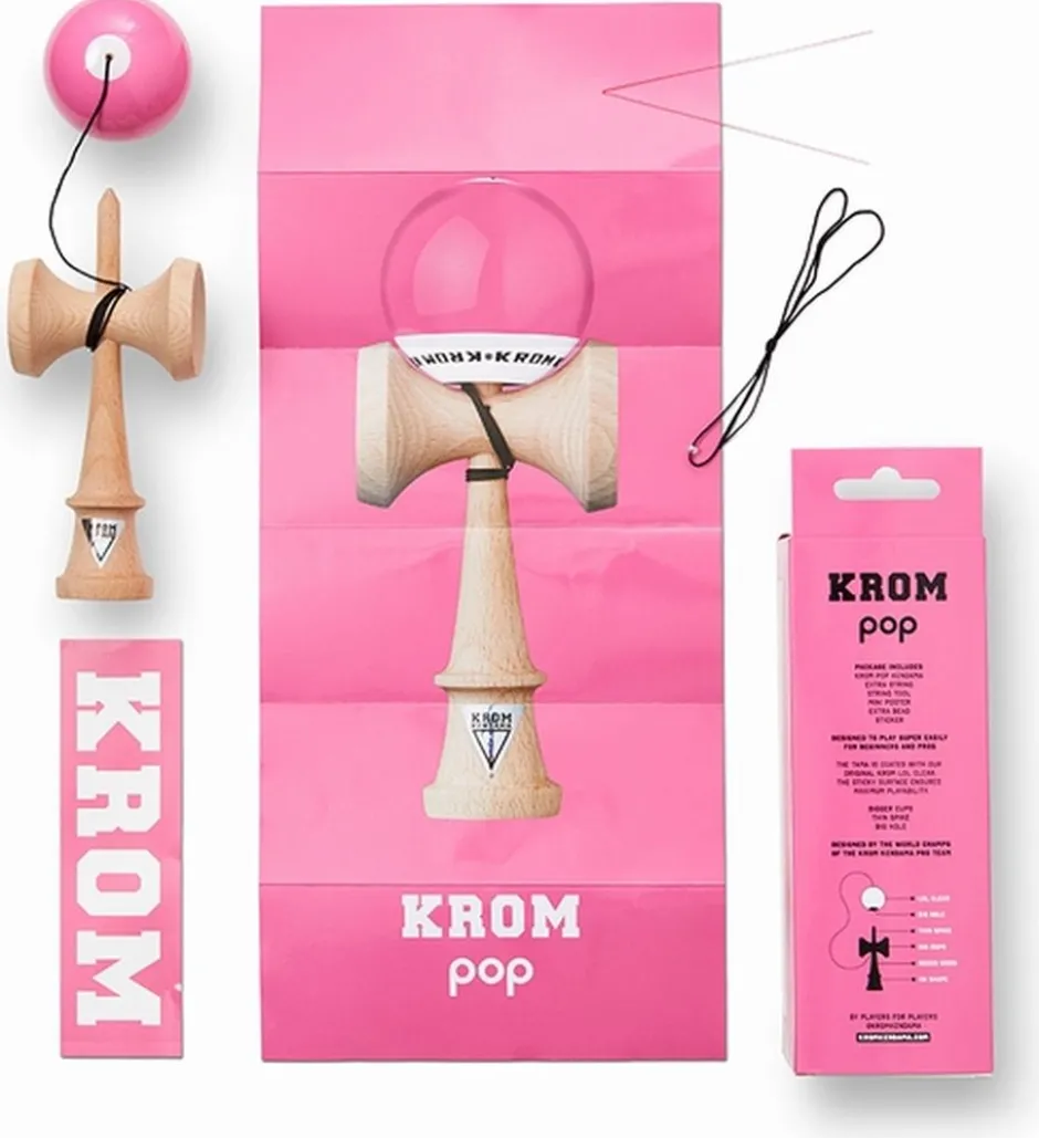 Kendama Krom- Pop lol pink