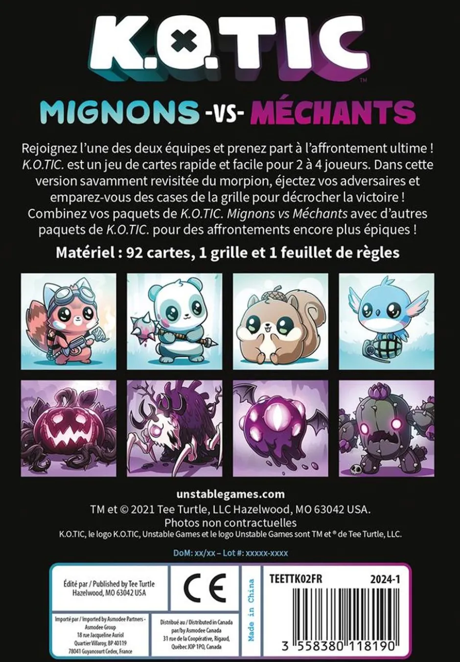 KOTIC : Mignons vs. Méchants