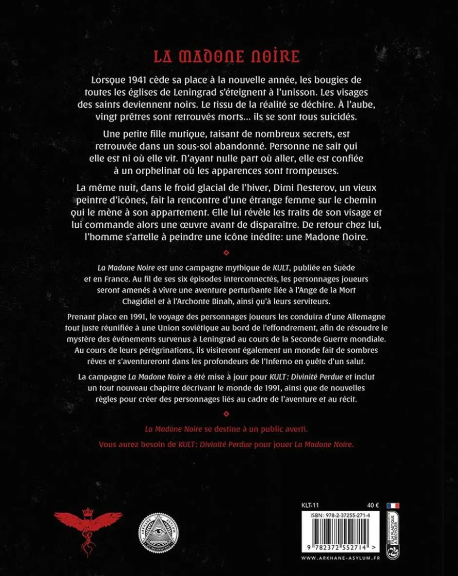 Kult : Divinité perdue - La Madone noire
